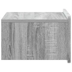 vidaXL Wall-Mounted Bedside Cabinet Grey Sonoma 49 x 34.5 x 24 cm 6