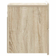 vidaXL Wall-Mounted Bedside Cabinet Sonoma Oak 33 x 34.5 x 43 cm 6