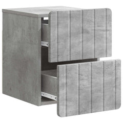 vidaXL Wall-Mounted Bedside Cabinet Concrete Grey 33 x 34.5 x 43 cm 4
