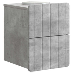 vidaXL Wall-Mounted Bedside Cabinet Concrete Grey 33 x 34.5 x 43 cm 3