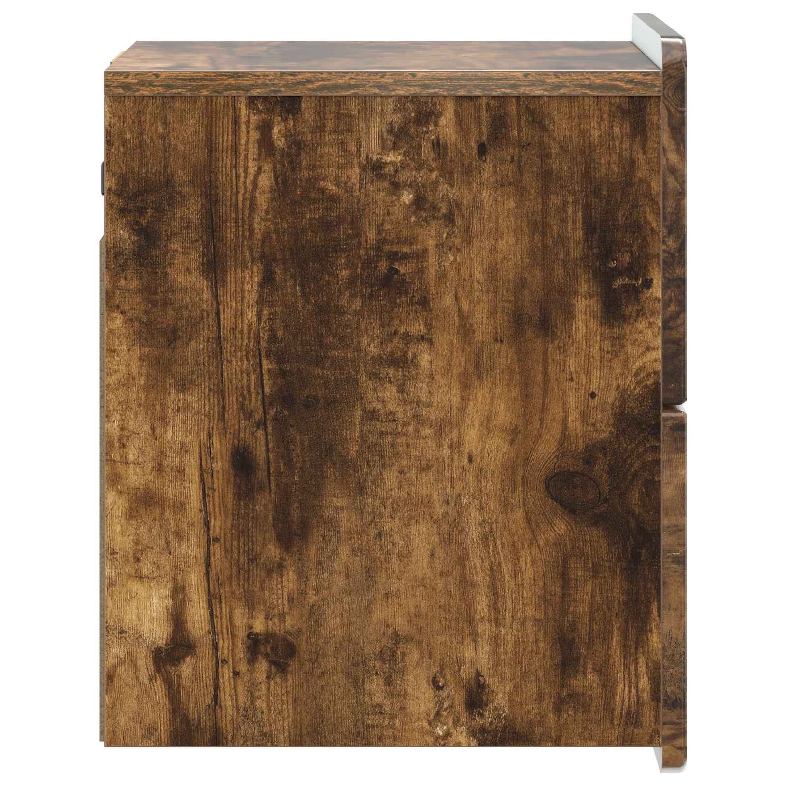 vidaXL Wall-Mounted Bedside Cabinet Smoked Oak 33 x 34.5 x 43 cm 6