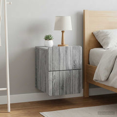vidaXL Wall-Mounted Bedside Cabinet 33 x 34.5 x 43 cm