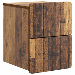 vidaXL Wall-Mounted Bedside Cabinet Old Wood 33 x 34.5 x 43 cm 2