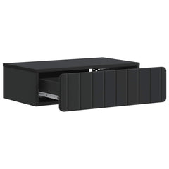 vidaXL Wall-Mounted Side Table Black 59 x 34.5 x 17 cm Engineered Wood 4