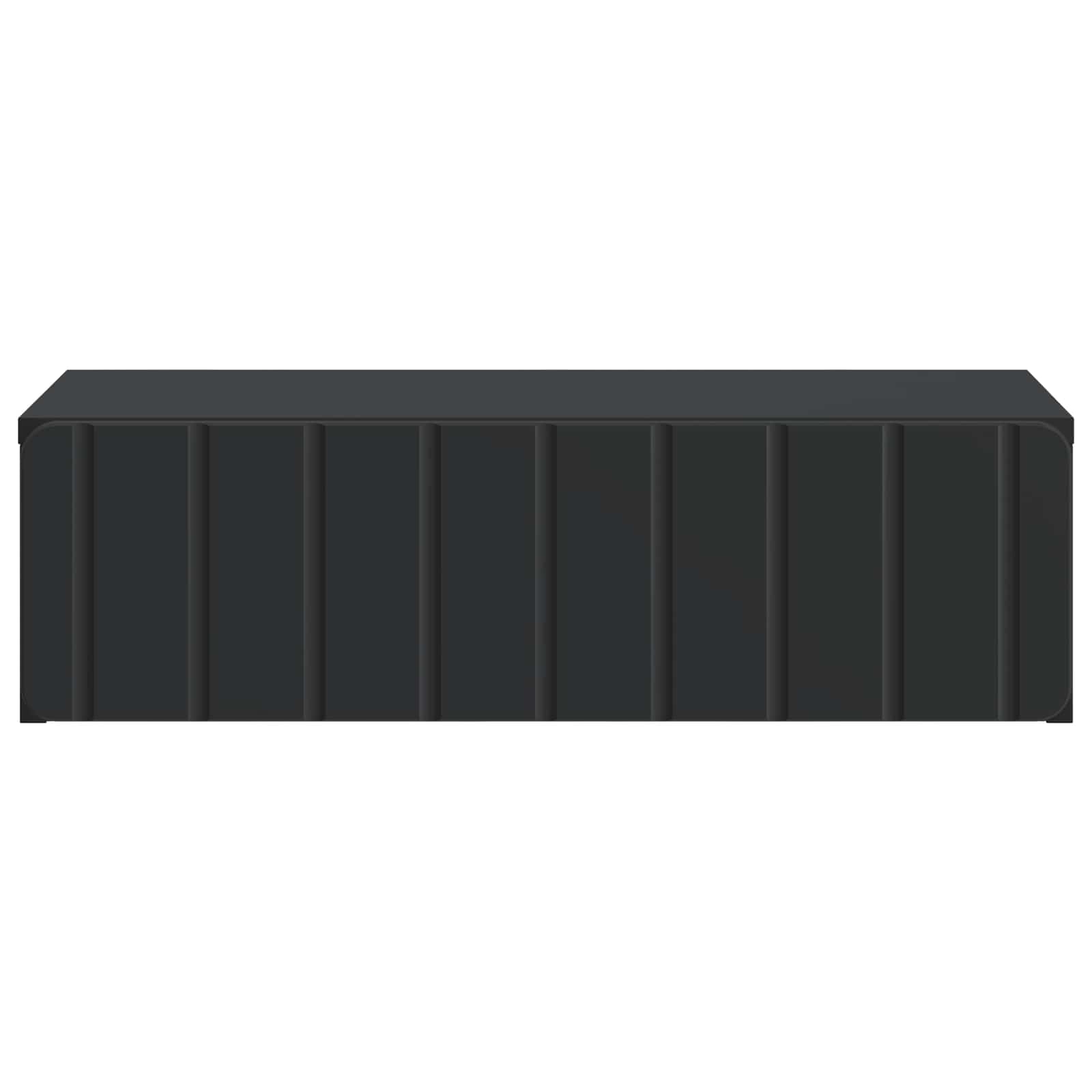 vidaXL Wall-Mounted Side Table Black 59 x 34.5 x 17 cm Engineered Wood 5