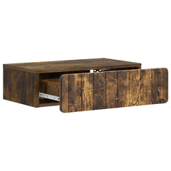 vidaXL Wall-Mounted Side Table Smoked Oak 59 x 34.5 x 17 cm 4