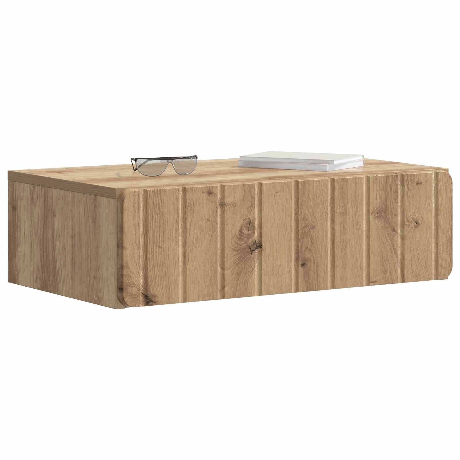 vidaXL Wall-Mounted Side Table 59 x 34.5 x 17 cm Engineered Wood 3