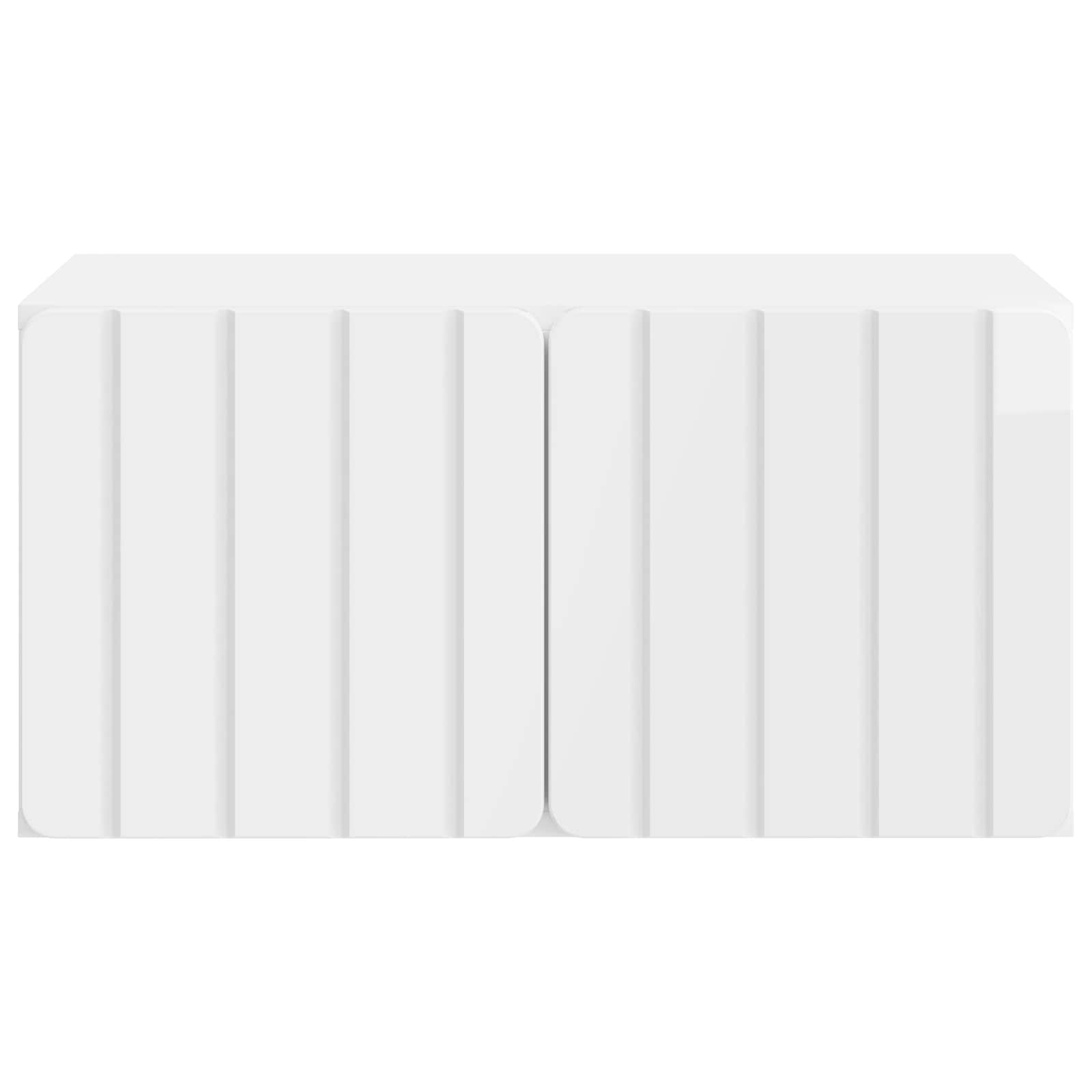 vidaXL Wall-Mounted TV Cabinet 59.5 x 41 x 30 cm High Gloss White 6