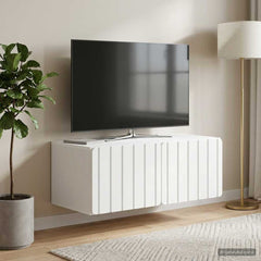 vidaXL Wall-Mounted TV Cabinet 78.5 x 41 x 30 cm White Engineered Wood 1