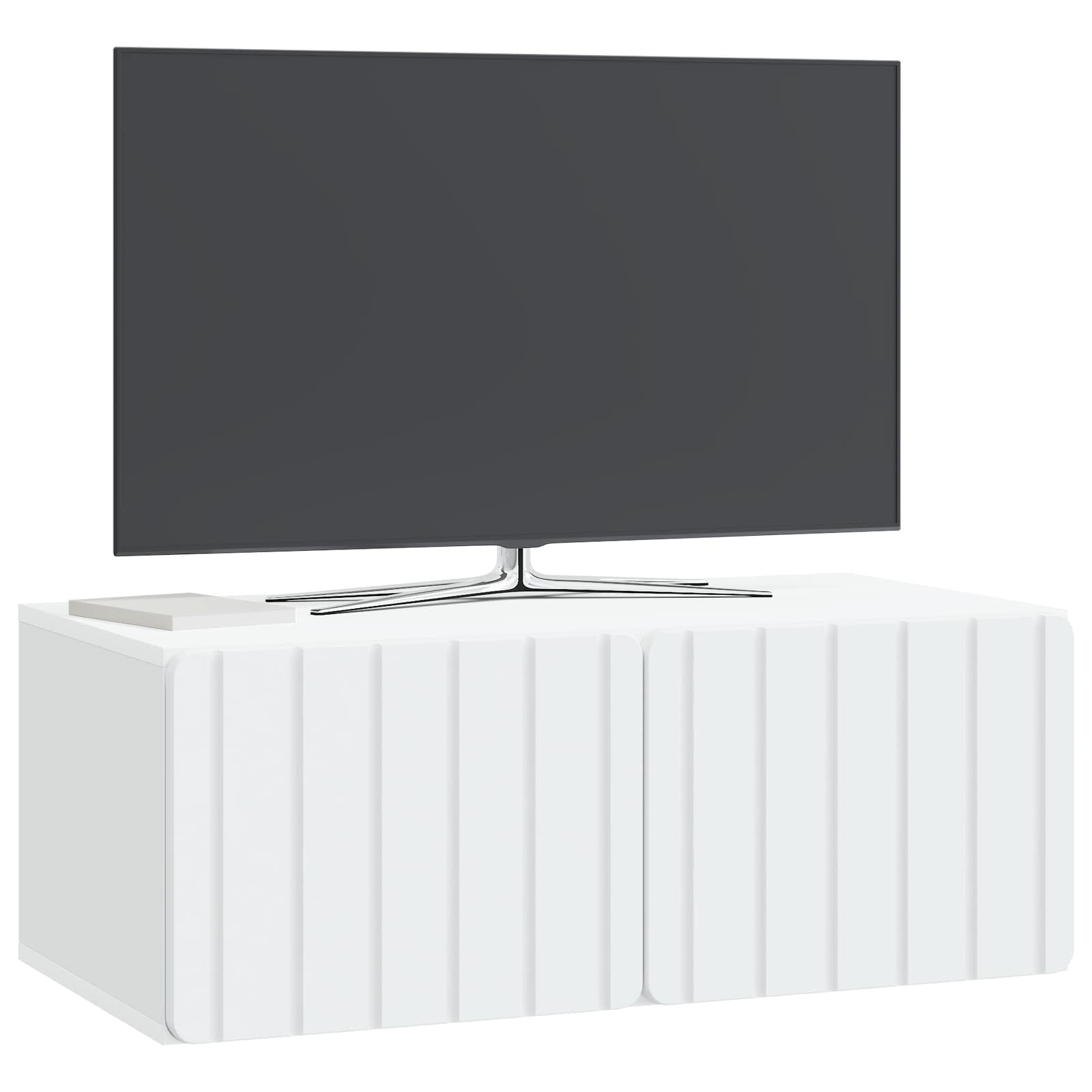 vidaXL Wall-Mounted TV Cabinet 78.5 x 41 x 30 cm White Engineered Wood 3