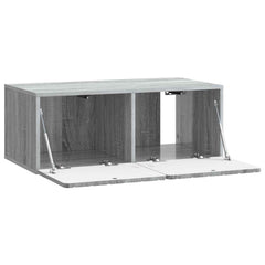 vidaXL Wall-Mounted TV Cabinet 78.5 x 41 x 30 cm Grey Sonoma 5