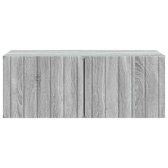 vidaXL Wall-Mounted TV Cabinet 78.5 x 41 x 30 cm Grey Sonoma 6