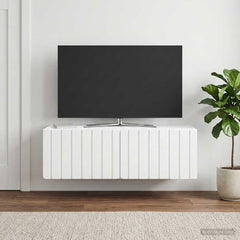 vidaXL Wall-Mounted TV Cabinet 98 x 41 x 30 cm White Engineered Wood 1