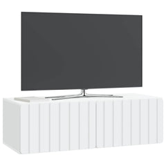 vidaXL Wall-Mounted TV Cabinet 98 x 41 x 30 cm White Engineered Wood 3