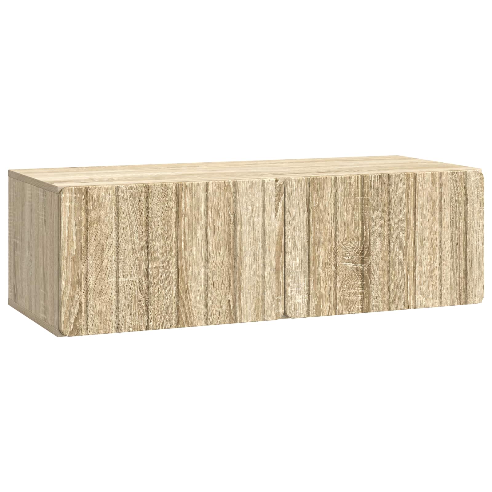 vidaXL Wall-Mounted TV Cabinet 98 x 41 x 30 cm Sonoma Oak 2