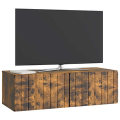 vidaXL Wall-Mounted TV Cabinet 98 x 41 x 30 cm Smoked Oak 3