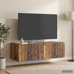vidaXL Wall-Mounted TV Cabinet 98 x 41 x 30 cm Old Wood 1