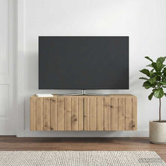 vidaXL Wall-Mounted TV Cabinet 98 x 41 x 30 cm Artisan Oak 1