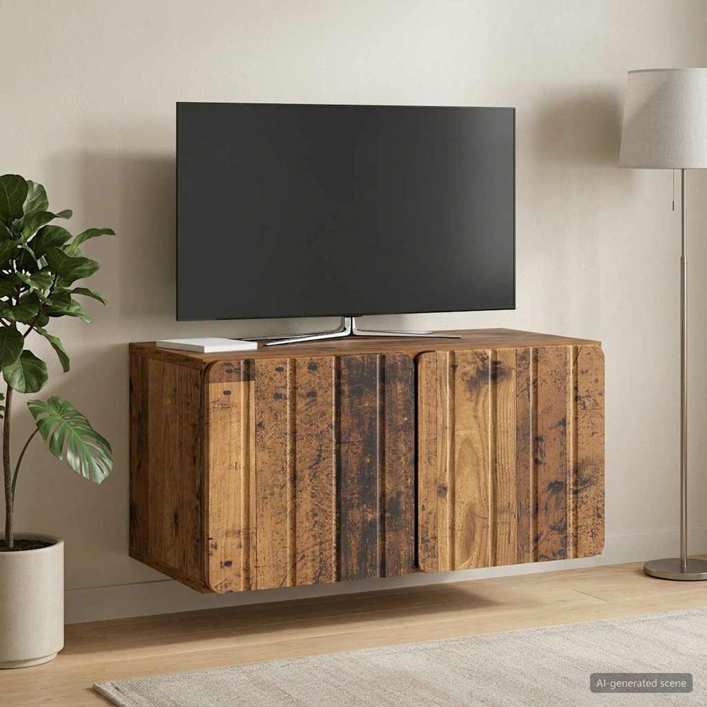 Wall-Mounted TV Cabinet 59.5 x 31 x 30 cm Old wood