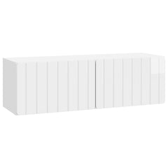 vidaXL Wall-Mounted TV Cabinet 98 x 31 x 30 cm High Gloss White 2