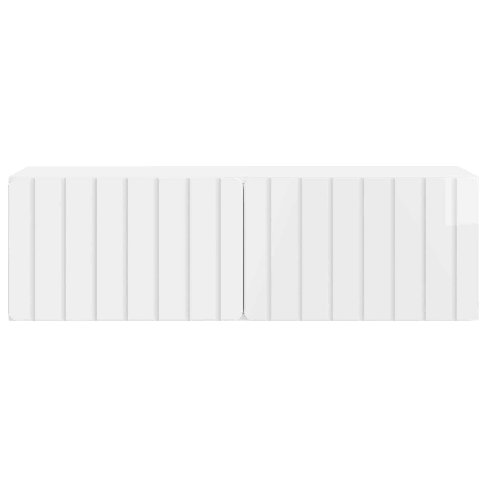 vidaXL Wall-Mounted TV Cabinet 98 x 31 x 30 cm High Gloss White 6