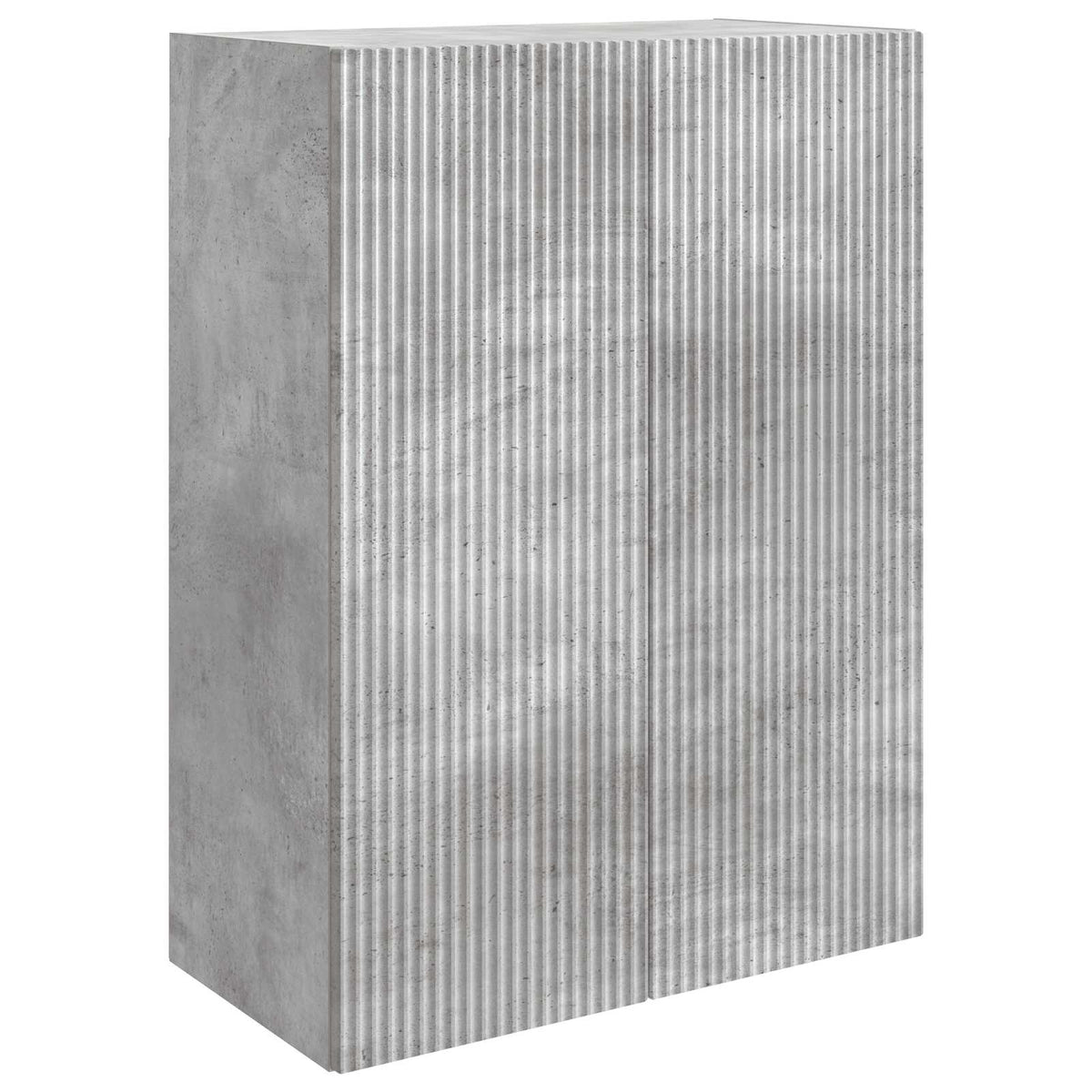 Wall-Mounted Cabinet Engineered Wood Depth 34.5 cm Concrete grey 66 cm