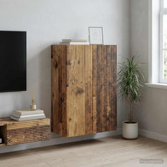 vidaXL Wall-Mounted Cabinet 66 x 34.5 x 90 cm Engineered Wood Old Wood 1