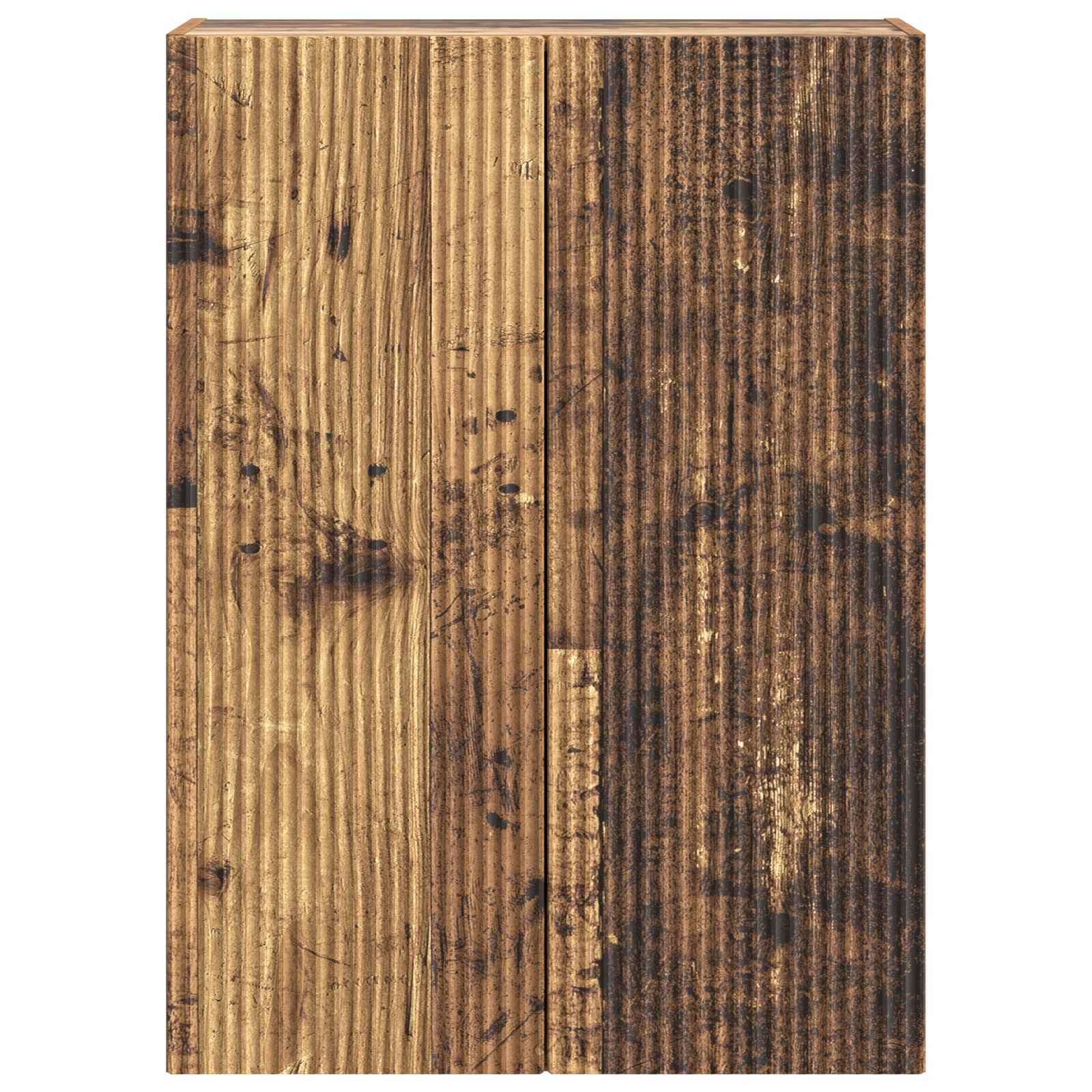 vidaXL Wall-Mounted Cabinet 66 x 34.5 x 90 cm Engineered Wood Old Wood 4