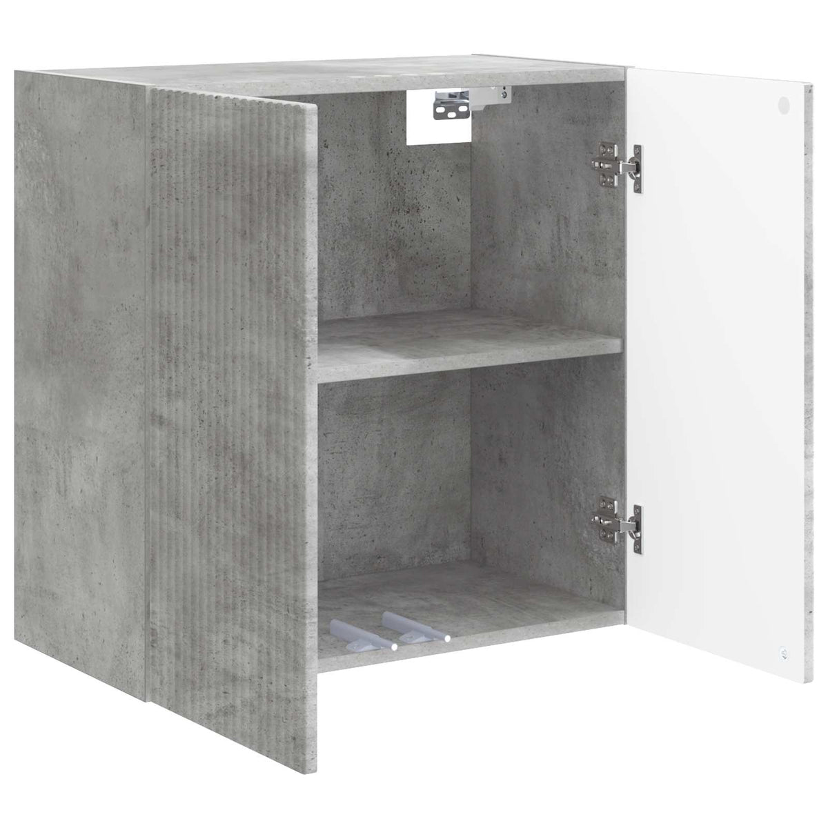Wall-Mounted Cabinet 59 x 31 x 60 cm Engineered Wood Depth 31 cm Concrete grey
