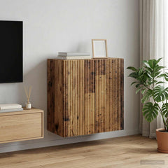 vidaXL Wall-Mounted Cabinet 59 x 31 x 60 cm Engineered Wood Old Wood 1