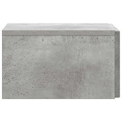 vidaXL Wall-Mounted Bedside Cabinet Concrete Grey 33 x 34.5 x 20 cm 6