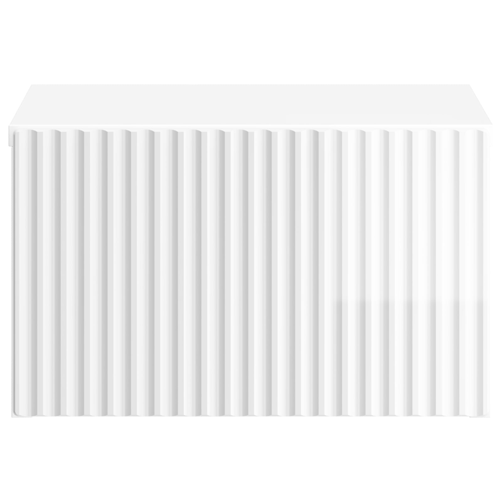 vidaXL Wall-Mounted Bedside Cabinet High Gloss White 33 x 34.5 x 20 cm 5