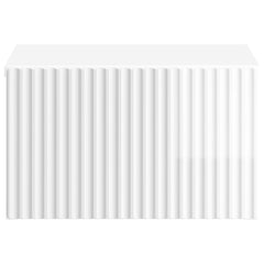 vidaXL Wall-Mounted Bedside Cabinet High Gloss White 33 x 34.5 x 20 cm 5
