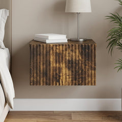 vidaXL Wall-Mounted Bedside Cabinet Smoked Oak 33 x 34.5 x 20 cm 1