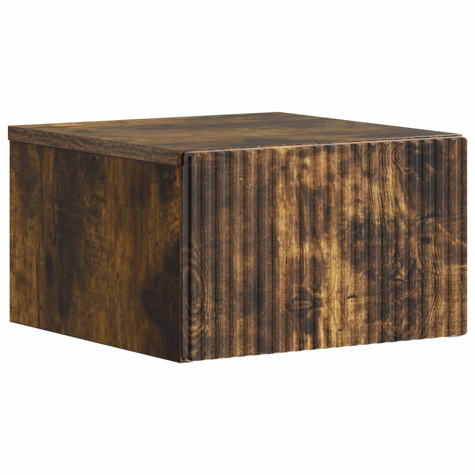 vidaXL Wall-Mounted Bedside Cabinet Smoked Oak 33 x 34.5 x 20 cm 2