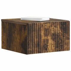 vidaXL Wall-Mounted Bedside Cabinet Smoked Oak 33 x 34.5 x 20 cm 3