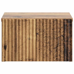 vidaXL Wall-Mounted Bedside Cabinet Old Wood 33 x 34.5 x 20 cm 5