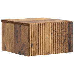 vidaXL Wall-Mounted Bedside Cabinet 2 pcs Old Wood 33 x 34.5 x 20 cm 5