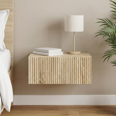 vidaXL Wall-Mounted Bedside Cabinet Sonoma Oak 49 x 34.5 x 20 cm 1