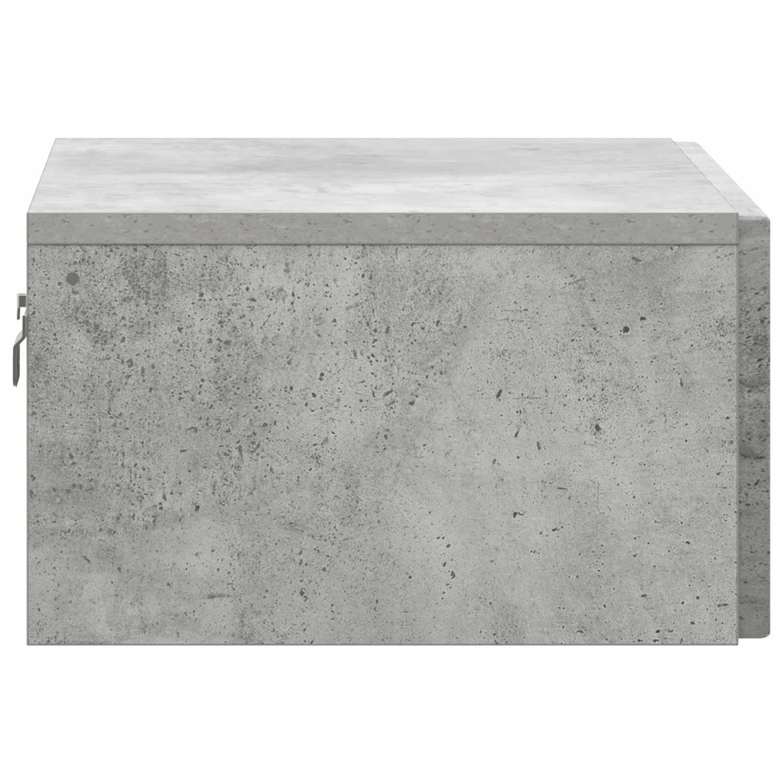 vidaXL Wall-Mounted Bedside Cabinet Concrete Grey 49 x 34.5 x 20 cm 6