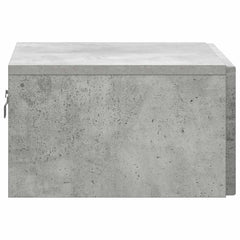 vidaXL Wall-Mounted Bedside Cabinet Concrete Grey 49 x 34.5 x 20 cm 6