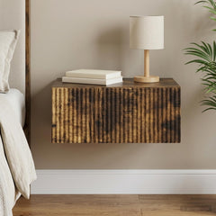 vidaXL Wall-Mounted Bedside Cabinet Smoked Oak 49 x 34.5 x 20 cm 1