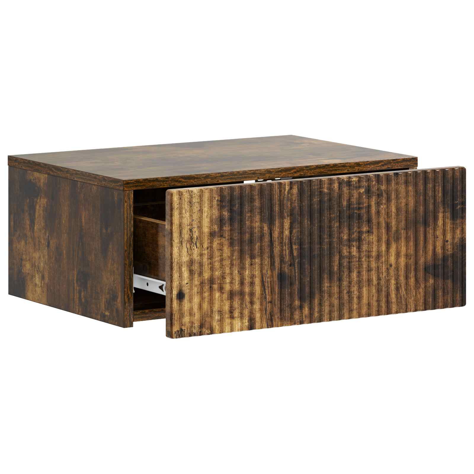 vidaXL Wall-Mounted Bedside Cabinet Smoked Oak 49 x 34.5 x 20 cm 4