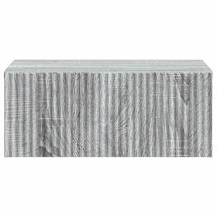 vidaXL Wall-Mounted Bedside Cabinet Grey Sonoma 49 x 34.5 x 20 cm 5