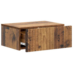 vidaXL Wall-Mounted Bedside Cabinet 2 pcs Old Wood 49 x 34.5 x 20 cm 6