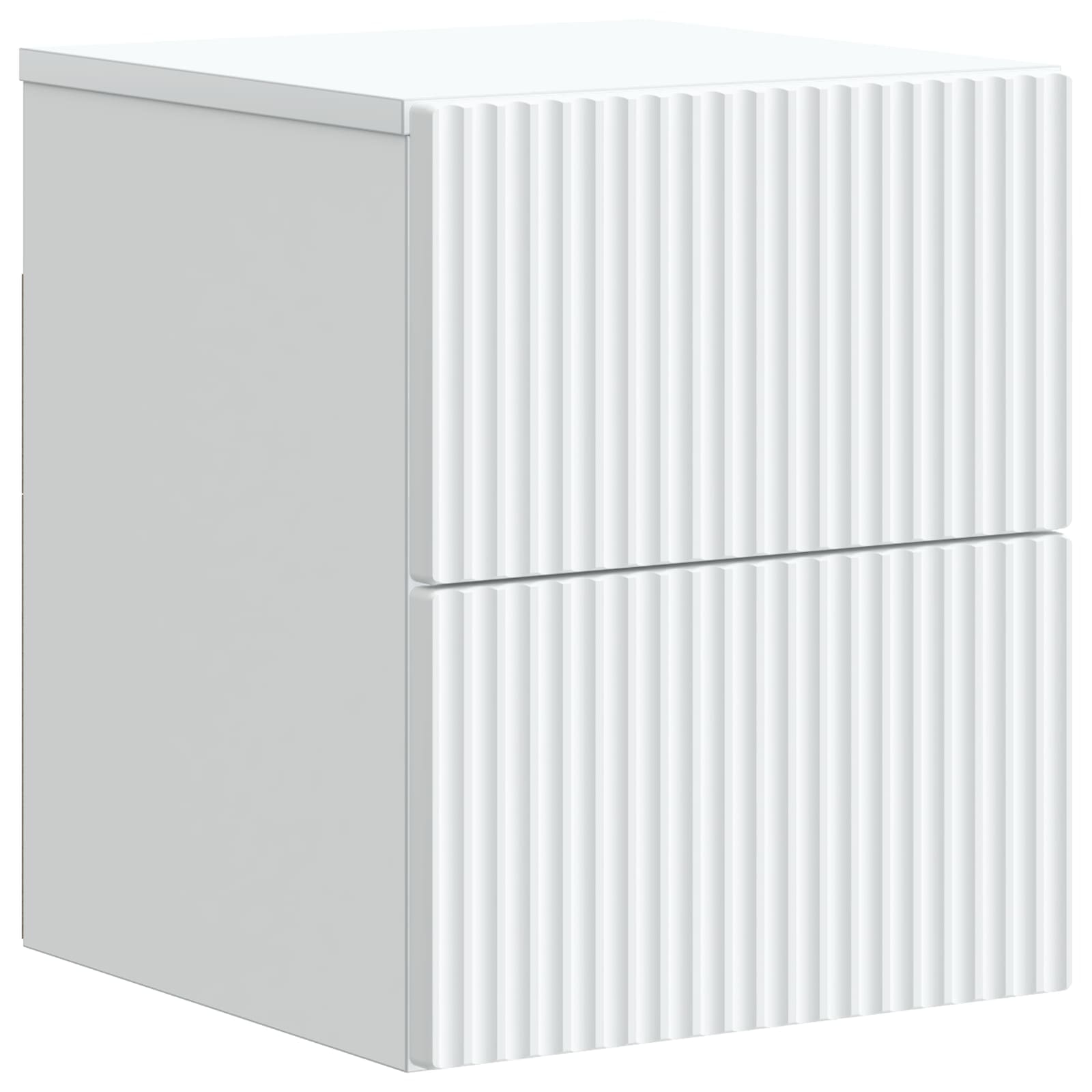 vidaXL Wall-Mounted Bedside Cabinet 2 pcs White 33 x 34.5 x 40 cm 5