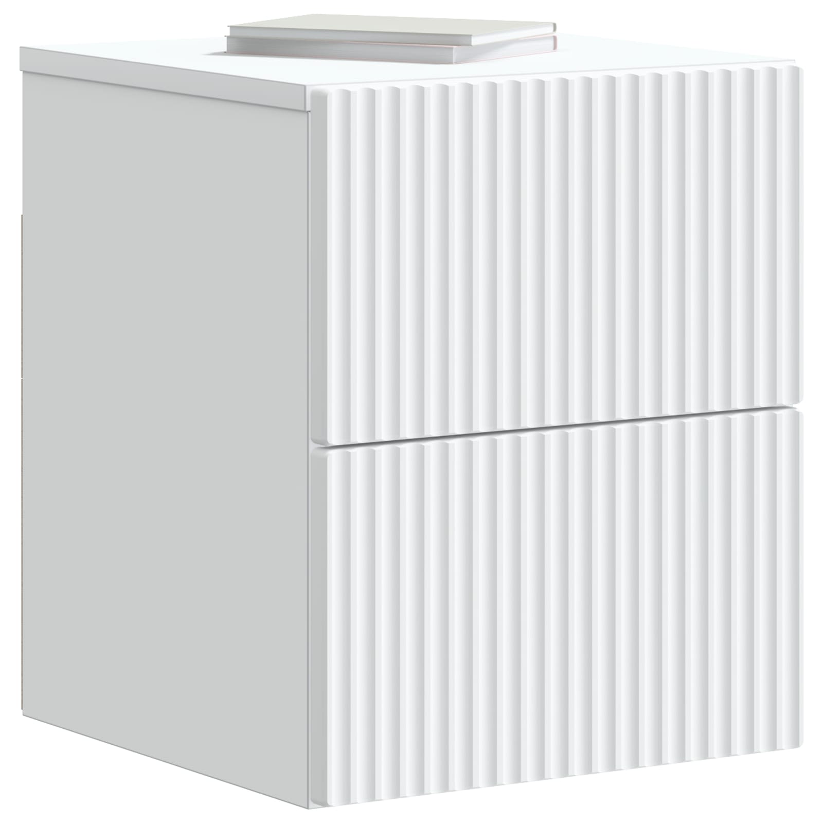 vidaXL Wall-Mounted Bedside Cabinet 2 pcs White 33 x 34.5 x 40 cm 3
