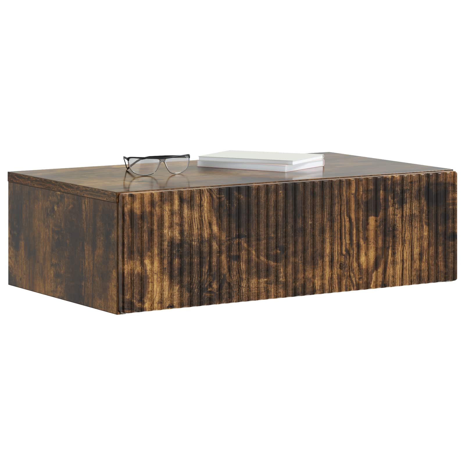 vidaXL Wall-Mounted Side Table 59 x 34.5 x 17 cm Engineered Wood 3
