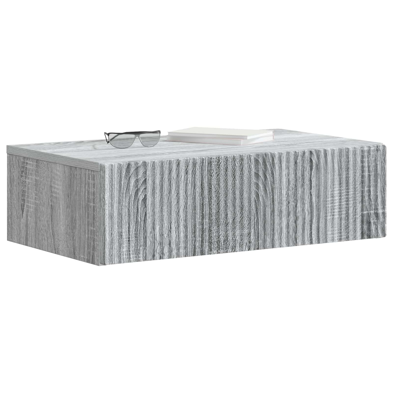 vidaXL Wall-Mounted Side Table 59 x 34.5 x 17 cm Engineered Wood 3