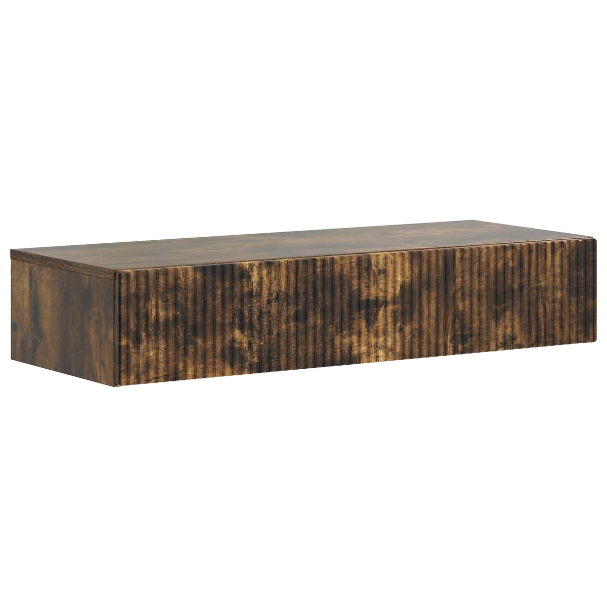 Wall-Mounted Side Table Engineered Wood Smoked oak 87.5 x 34.5 x 17 cm